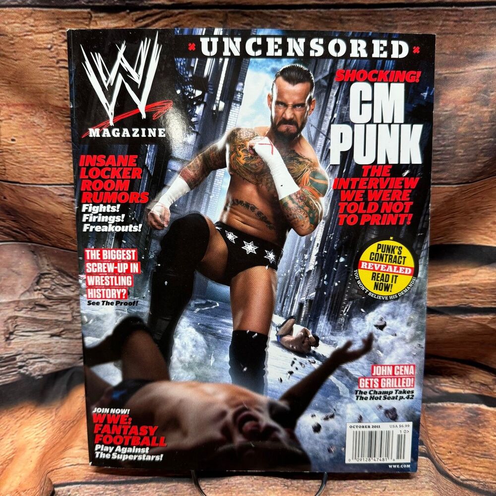 WWE Magazine October 2011 CM Punk John Cena Uncensored WWE